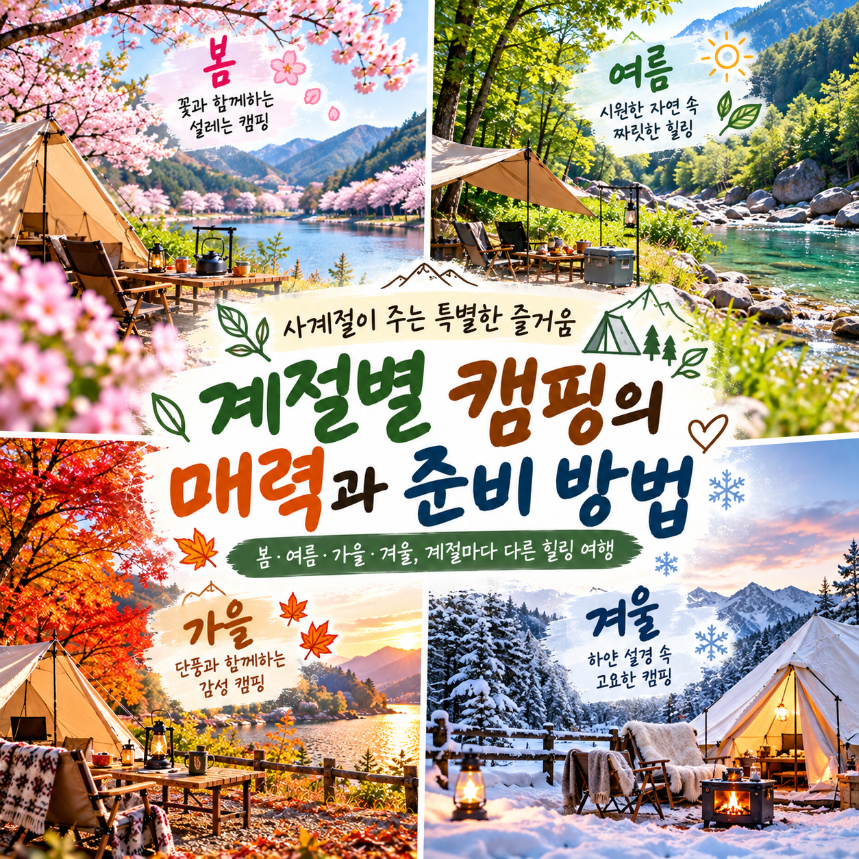 사계절 캠핑의 매력과 준비법