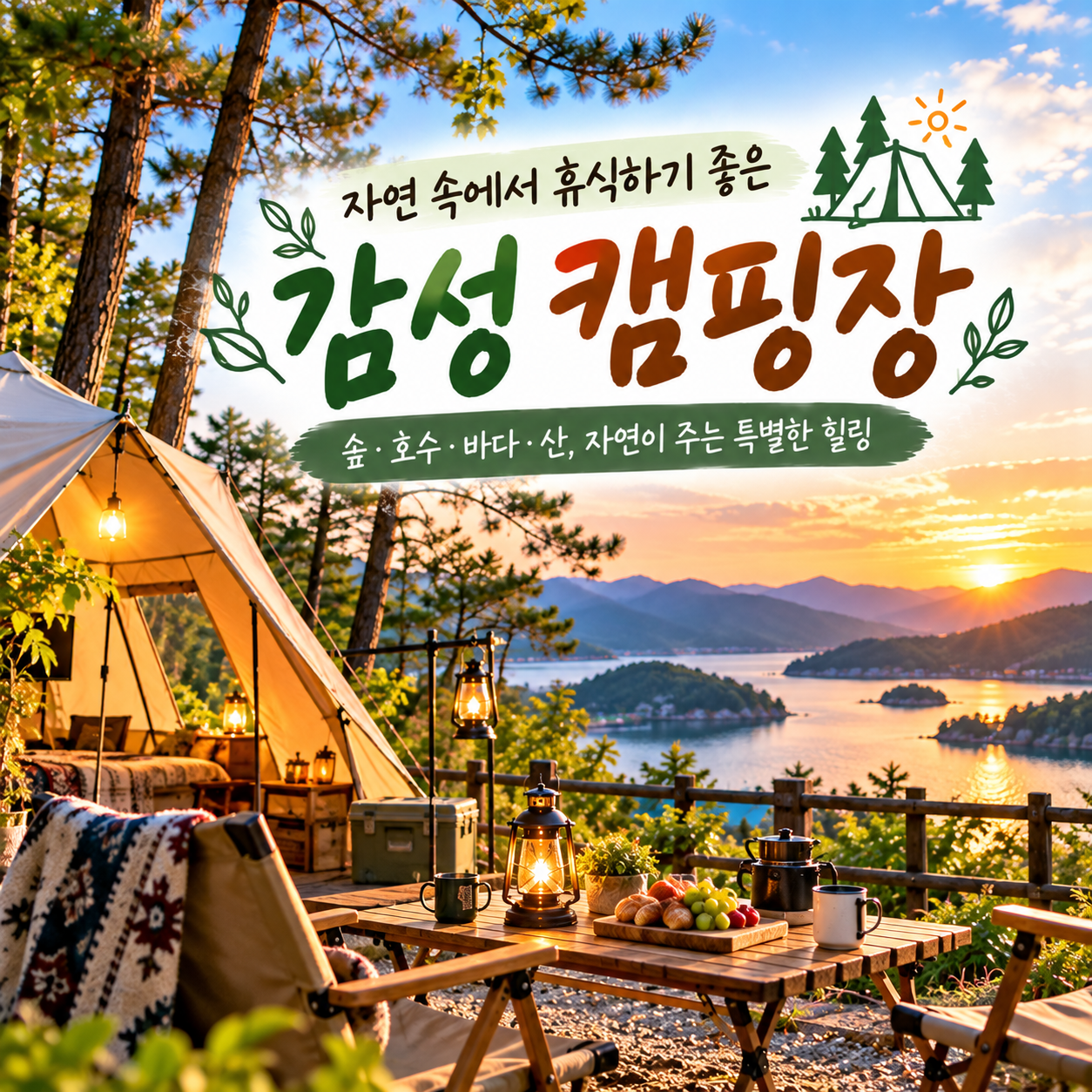 감성 캠핑 여행