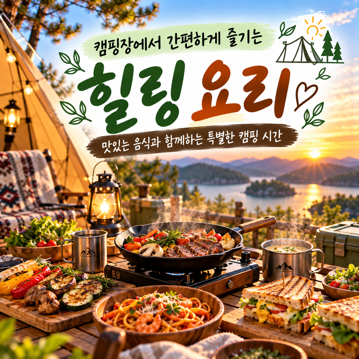 캠핑장에서 즐기는 힐링 요리